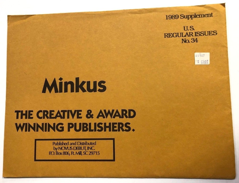 Minkus 1989 US Regular Issues #34 Stamp Supplement