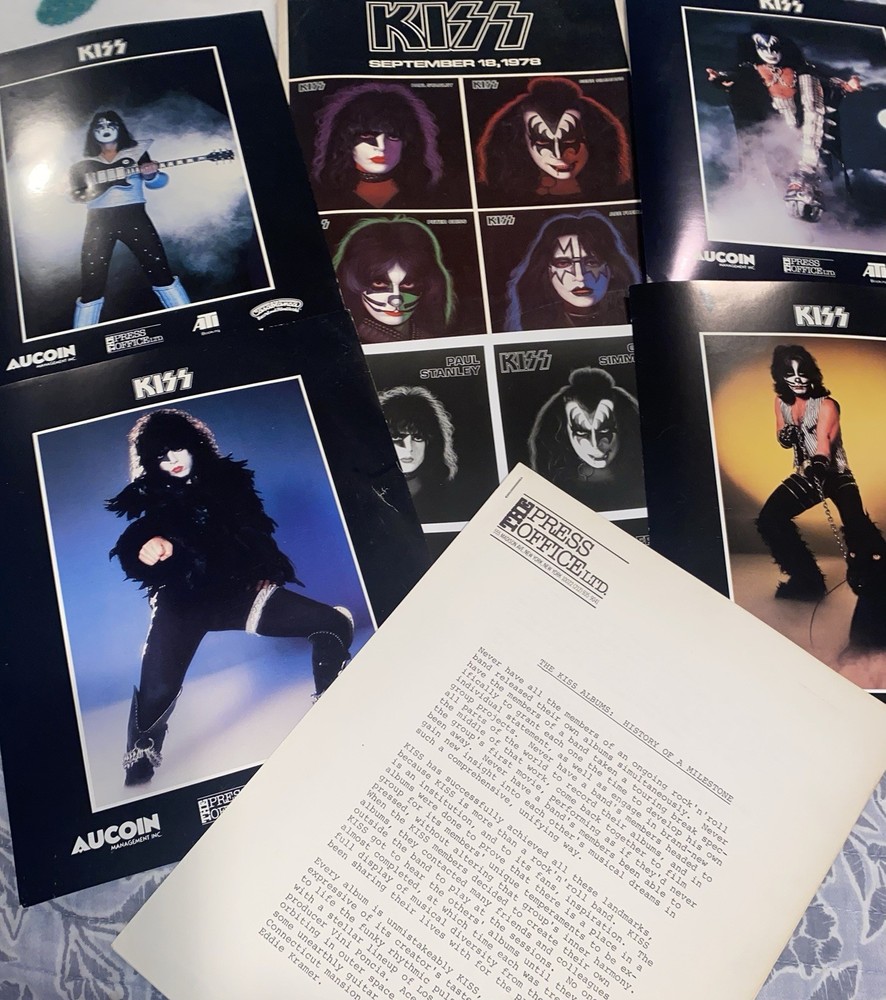Kiss 1978 Solo Albums Press Kit Ultra Rare Aucoin Simmons Stanley Frehley Criss