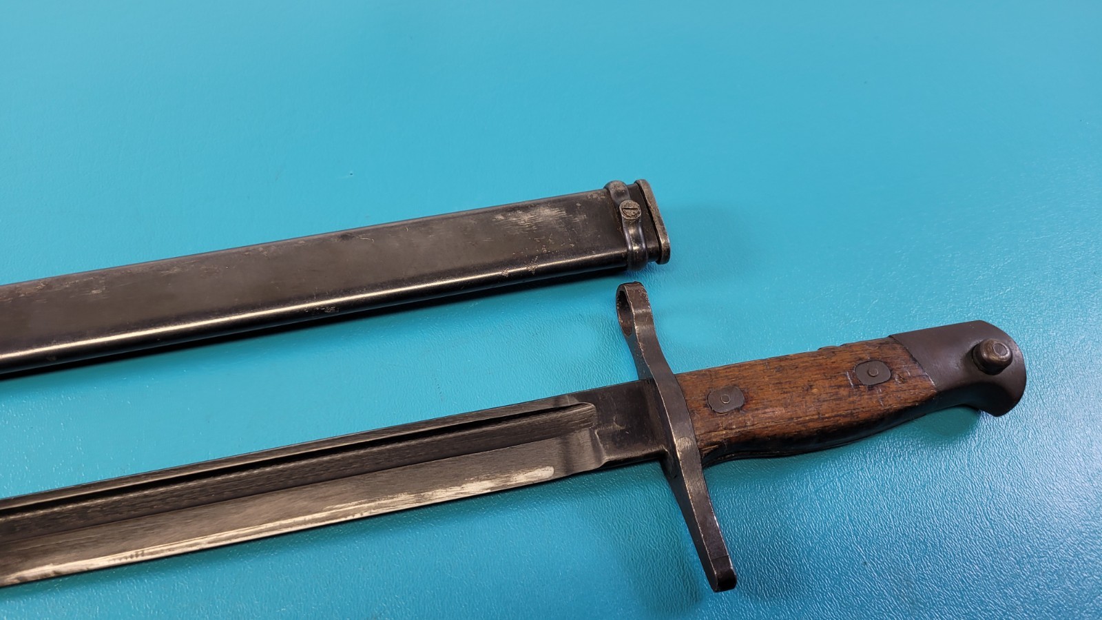 WWII Japanese Type 30 Rifle Bayonet TALW Toyada Loom Works & Scabbard TR941