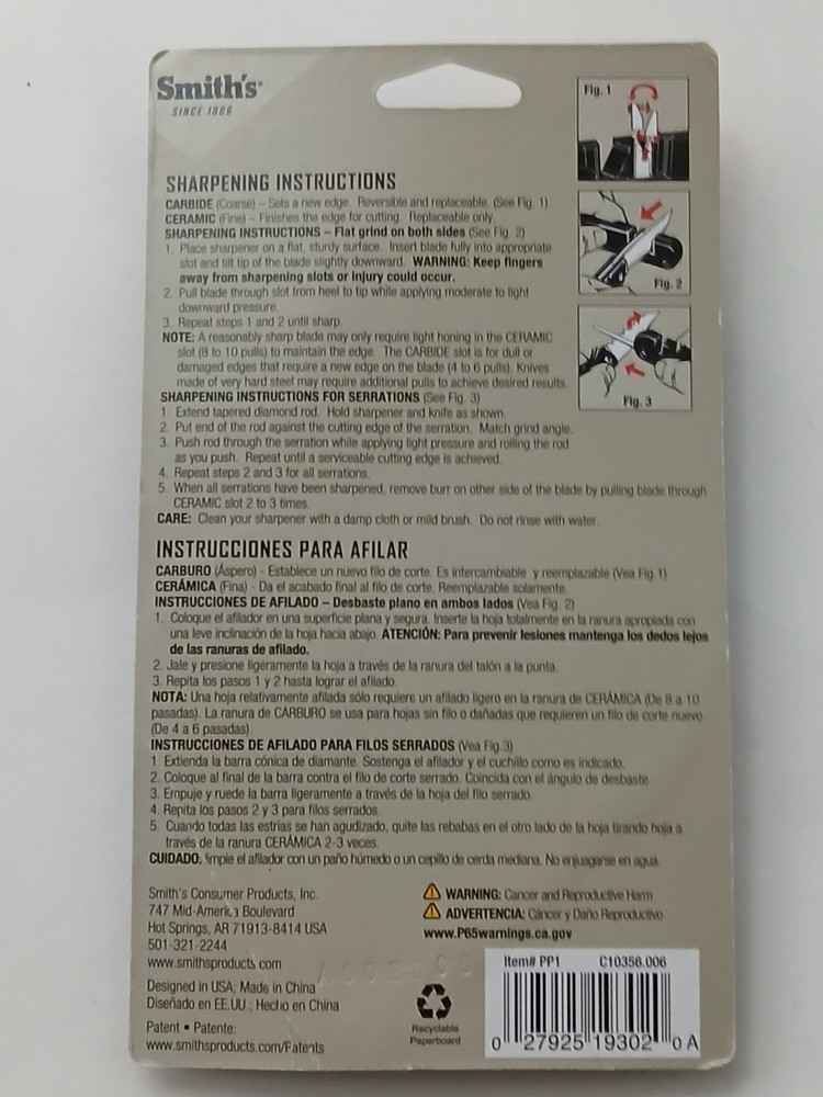 Smith's "Pocket Pal" Knife Sharpener - Item #PP1