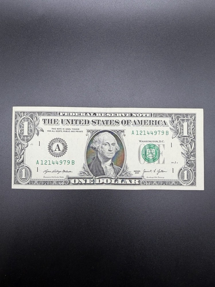 2021 $1 Dollar Bill Error Note - Miscut Misaligned Error  💵