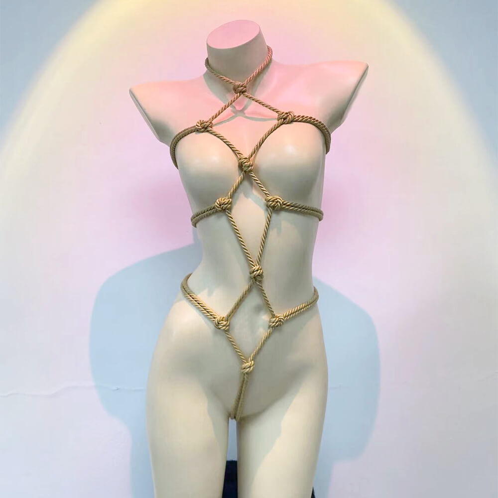 Women's Full Body Harness Bondage Lingerie Micro Bikini Garters Suspenders Belts