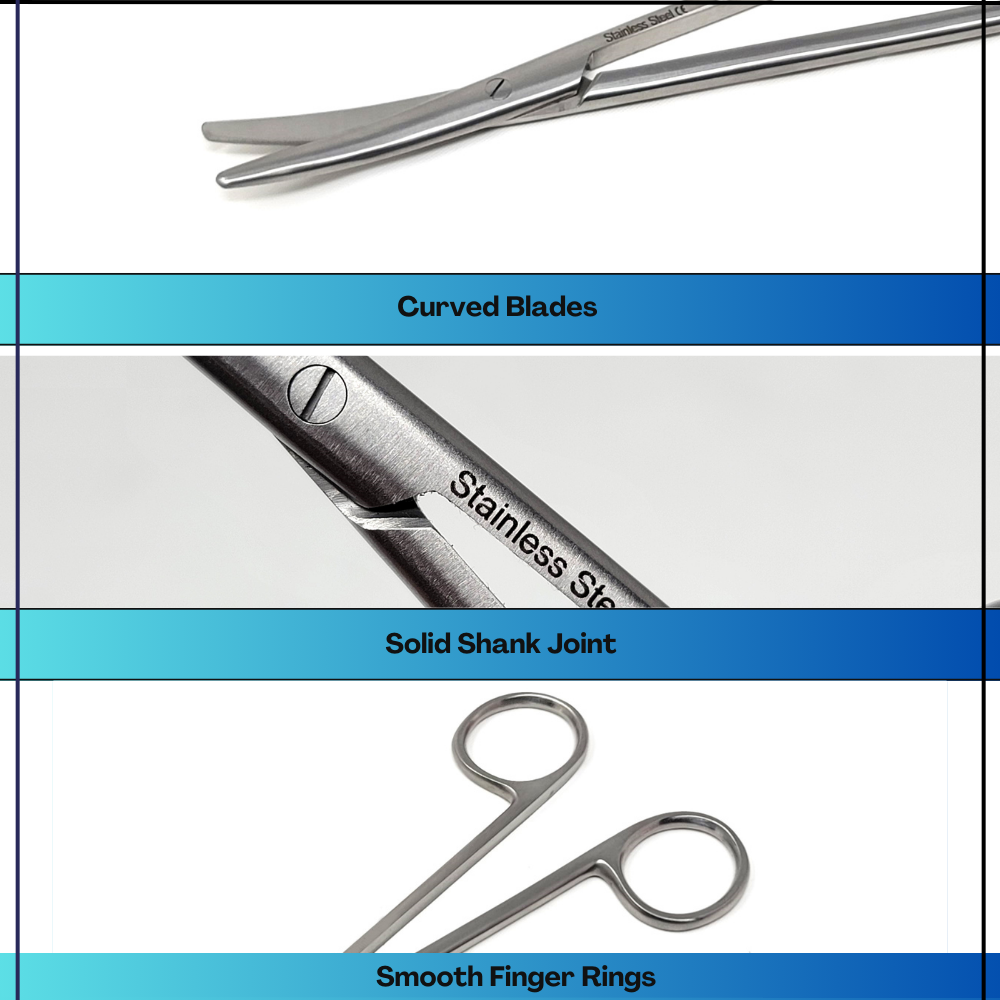 Multipurpose Craft Scissors DIY Projects Sewing Scrapbooking - 7" Curverd Tips