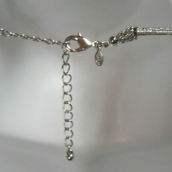 PREMIERE DESIGNS Rhinestone Graduated Panel Link Collar Necklace