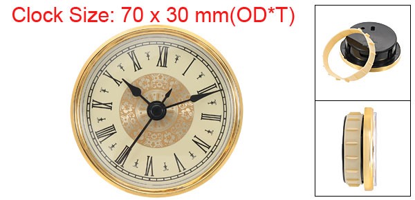 2.8" 70mm Quartz Clock Insert Round Quartz Movement Miniature Clock Mini Roman