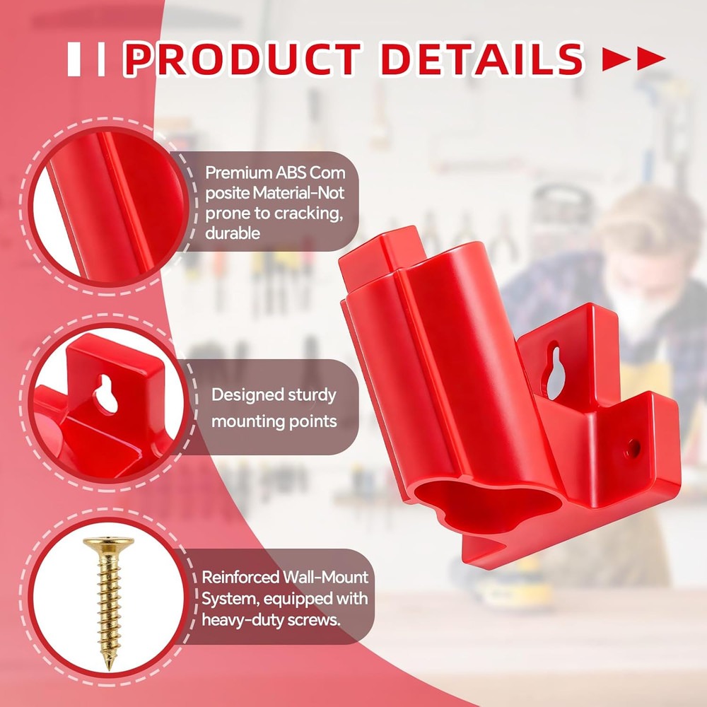 Milwaukee 12V Drill Bit Holder Wall Mount Tool Organizer and Storage Solution
