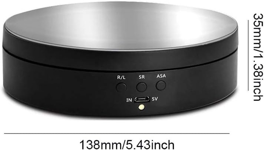 Motorized Rotating Display Stand, 360 Degree Electric Rotating Turntable for Pho