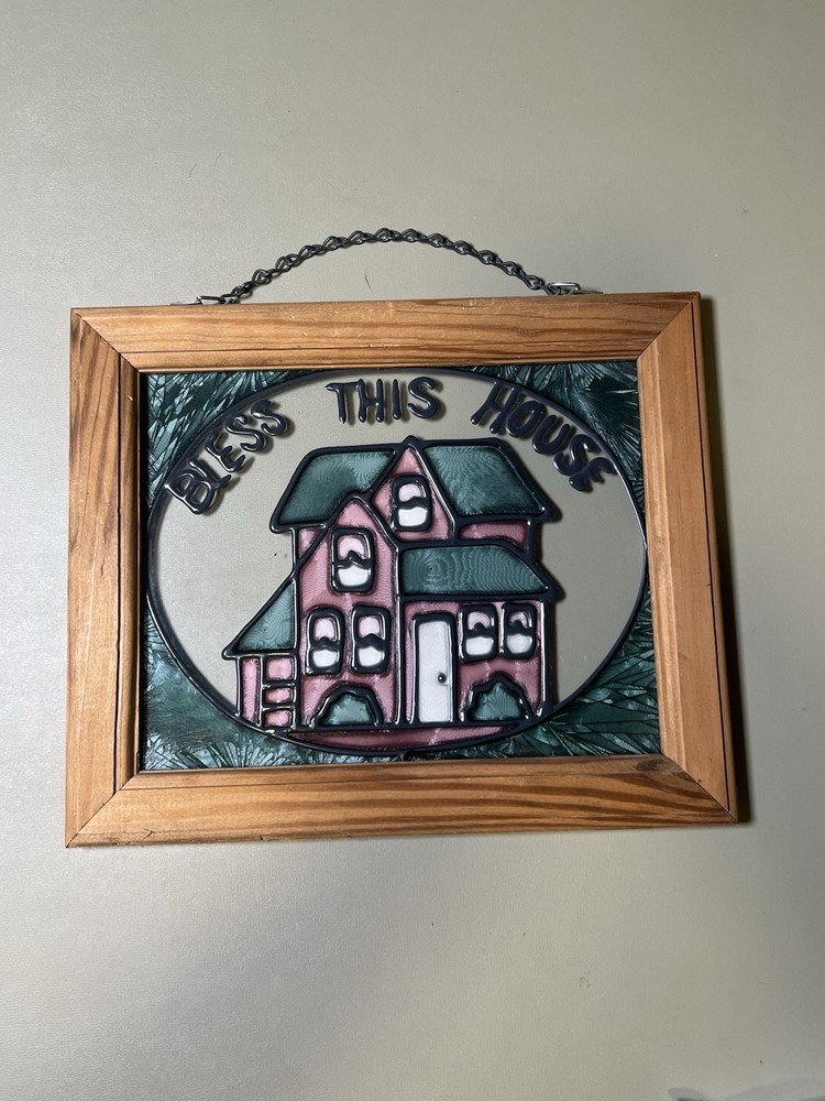 Decorative Framed Suncatcher “Bless This House”