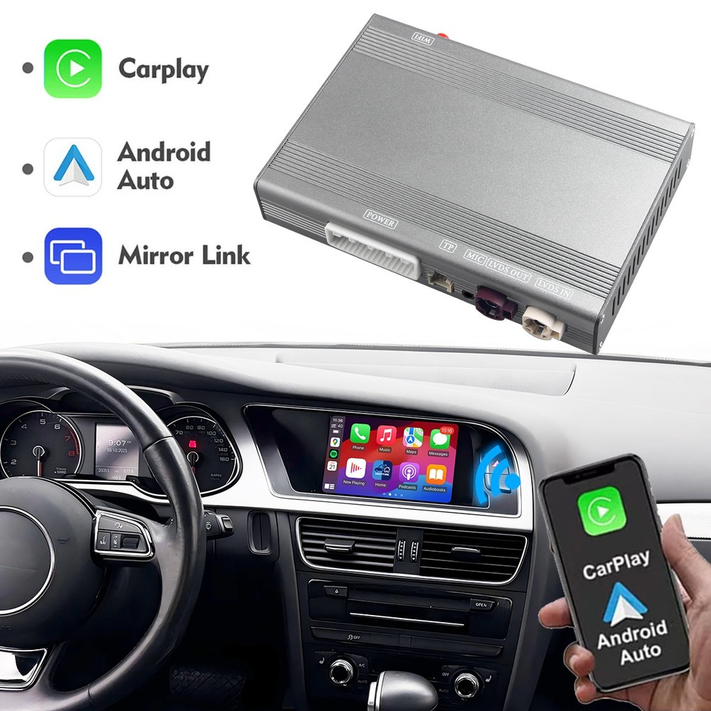 Wireless CarPlay Android Auto Module Unit Decoder Box Fits for Audi A4 A5 S5 Q5