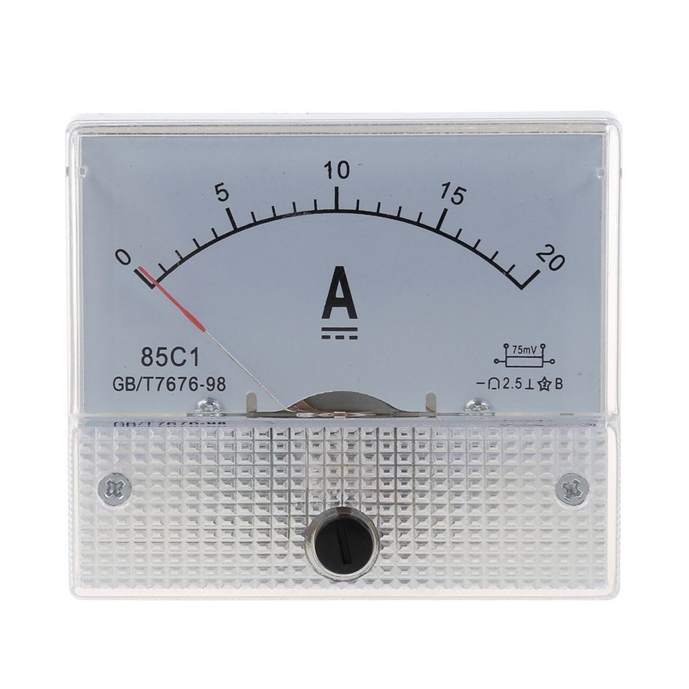 New 20A Analog Amp Panel Meter Current Amps U5D26409