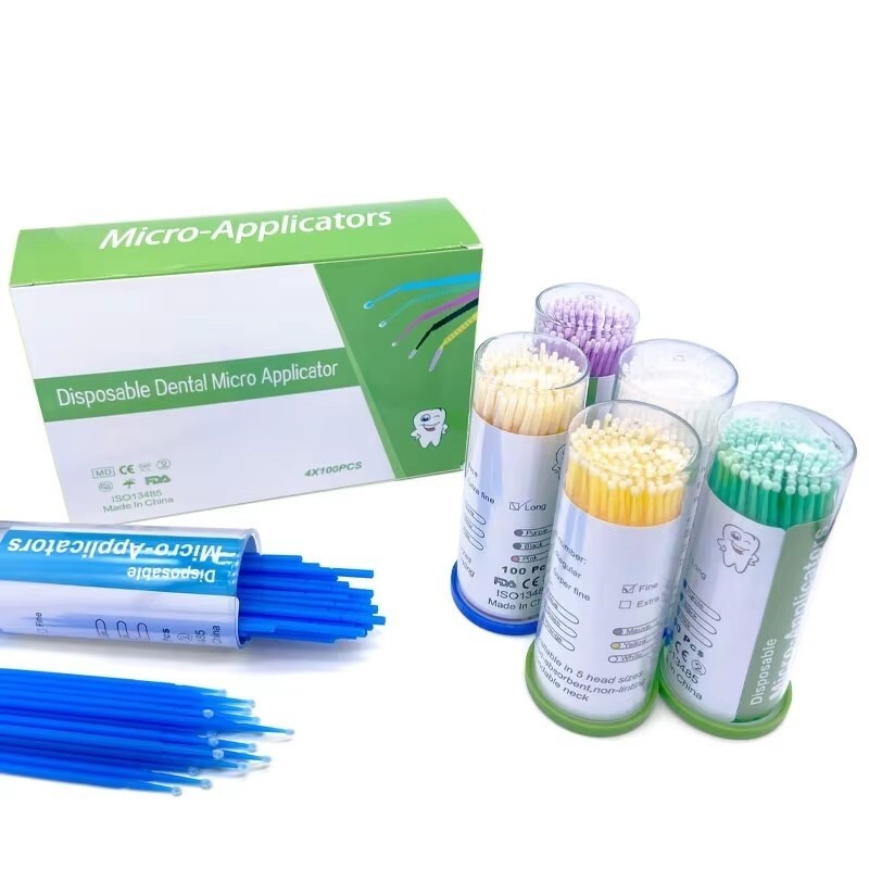 Dental Microbrush Disposable Bendable Micro Applicator Soft Tips Cleaning Brush