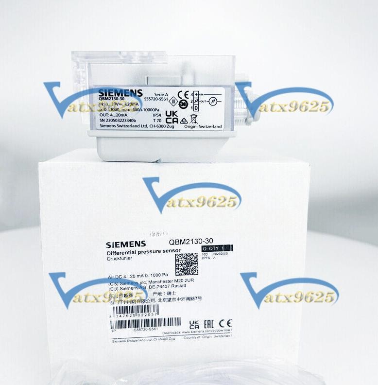 ONE Siemens QBM2130-30 difference pressure sensor New