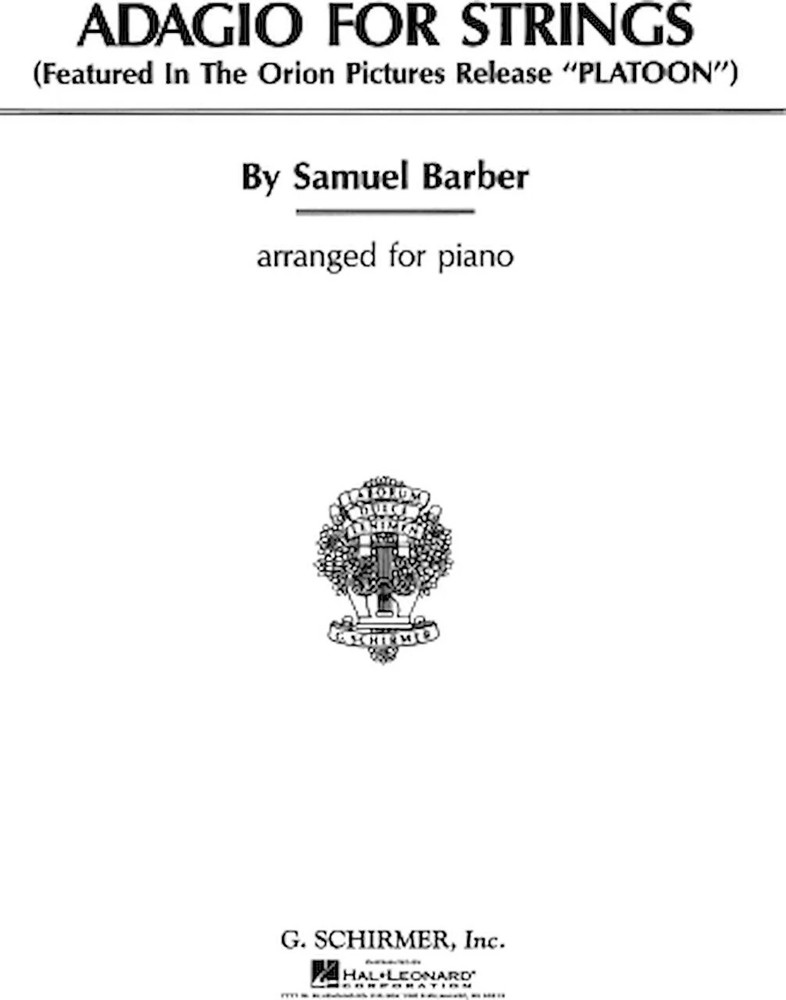 Adagio for Strings - Transcribed for Piano