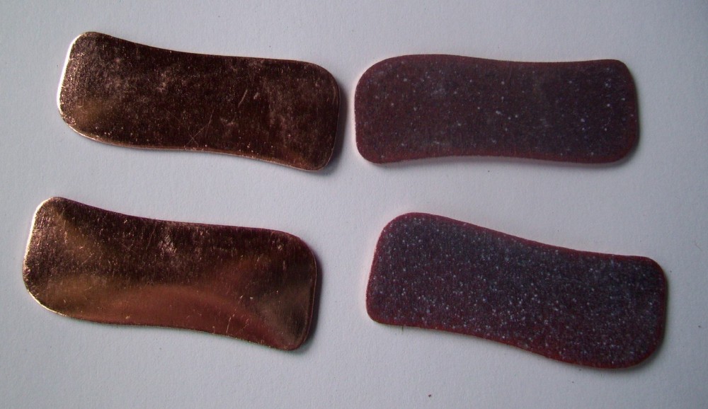 15X Copper Blanks for enameling use- MEDIUM SWAY BAR shape