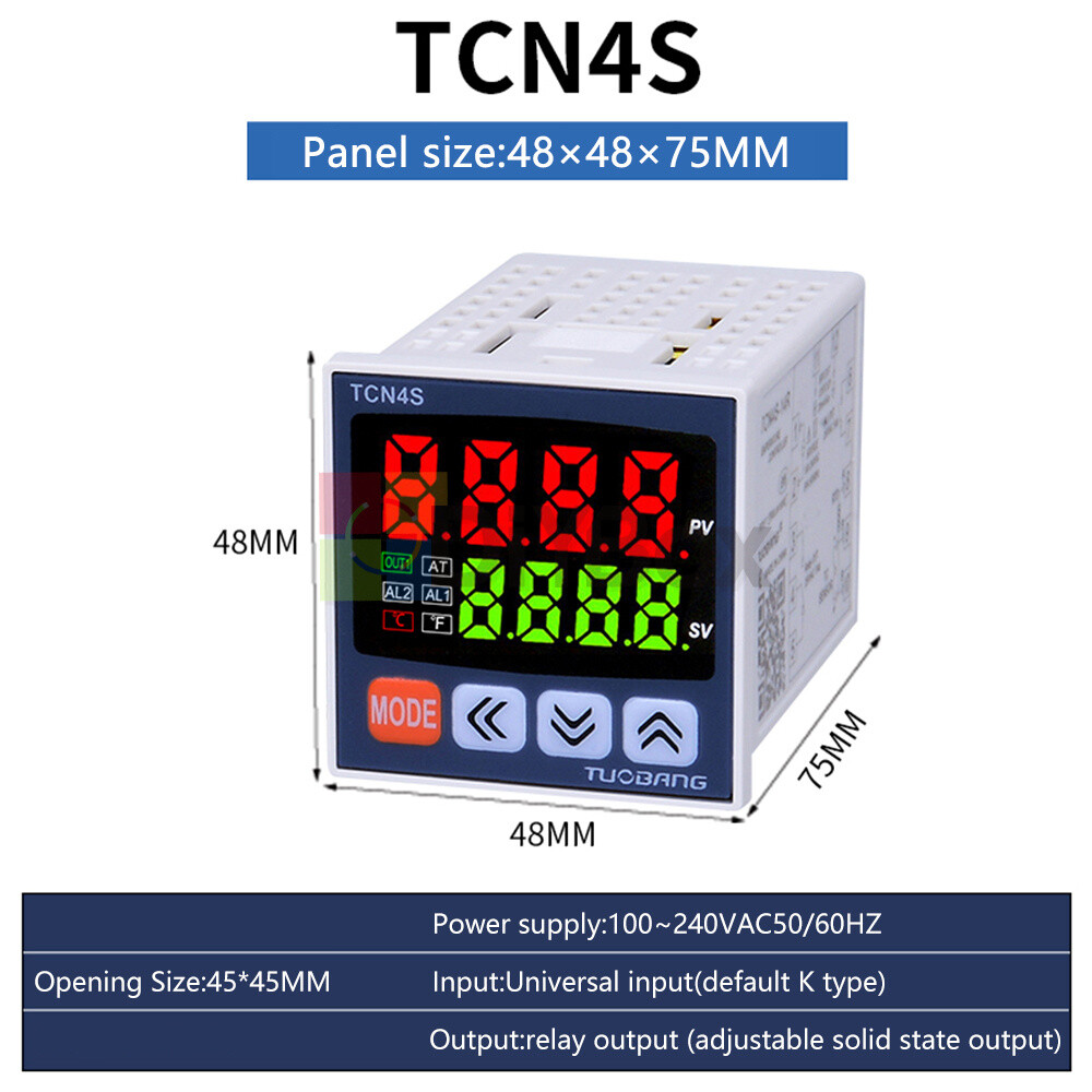 Digital PID Thermostat universal input Temperature Controller 0~1370℃ AC100~240V