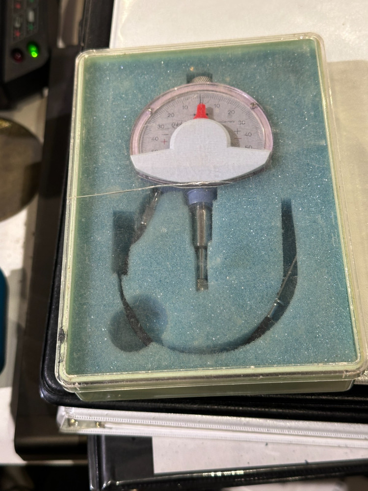 Helios # 243-0 Dial Comparator w/Remote Cable & Case