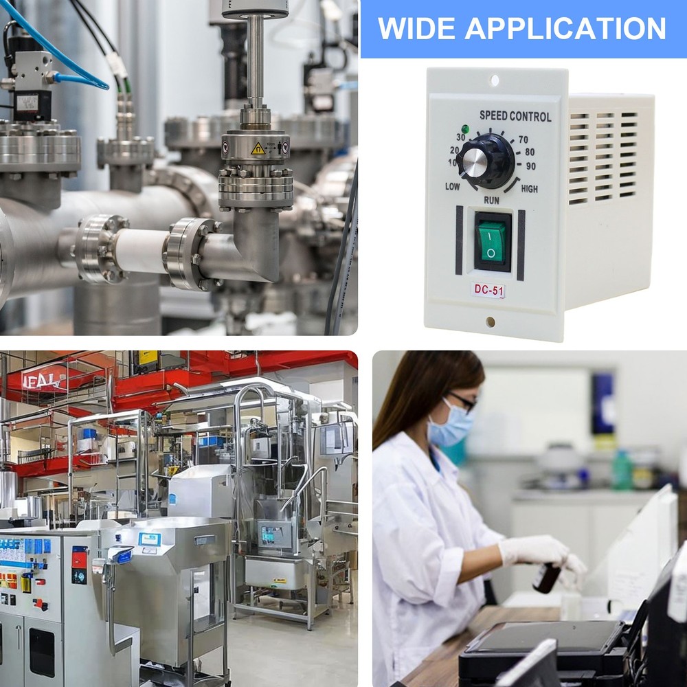 AC 110V DC 0-90V Motor Speed Controller with Adjustable Knob