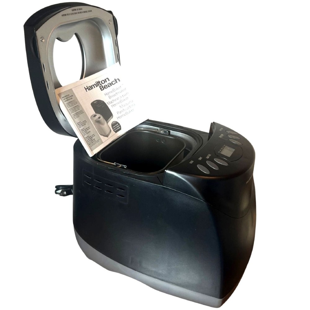 Hamilton Beach HomeBaker Bread Maker Machine Model 29882 Black 2lb Programmable