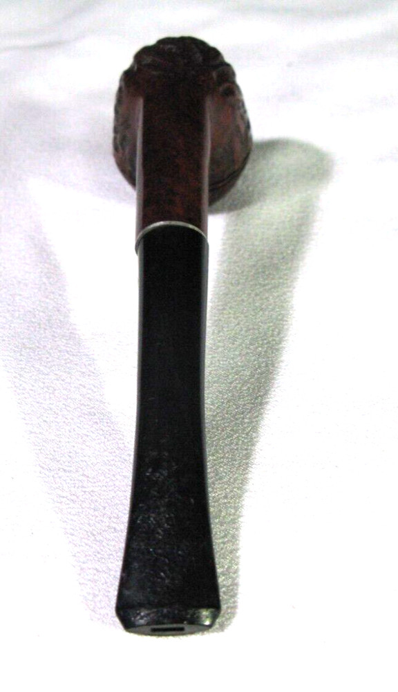 Willard Rusticated Imported Briar Estate Pipe Straight Apple w/Silver Ring - EUC