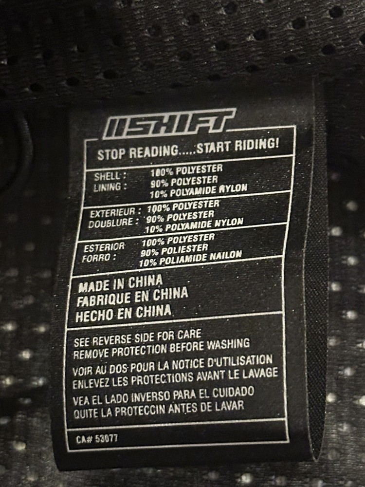 Shift Riding Jacket Ladies Sz Large- see description