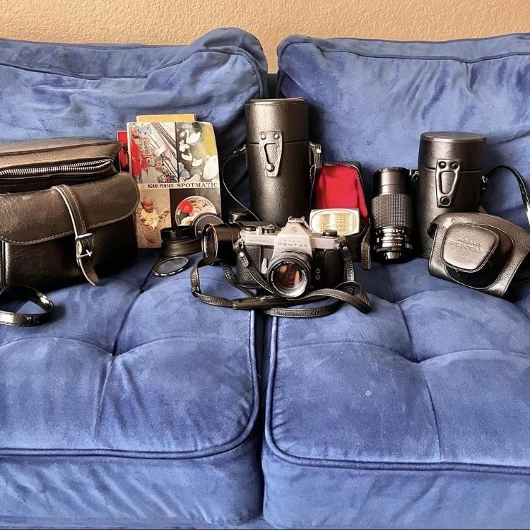 Vintage camera bundle Asahi Pentax