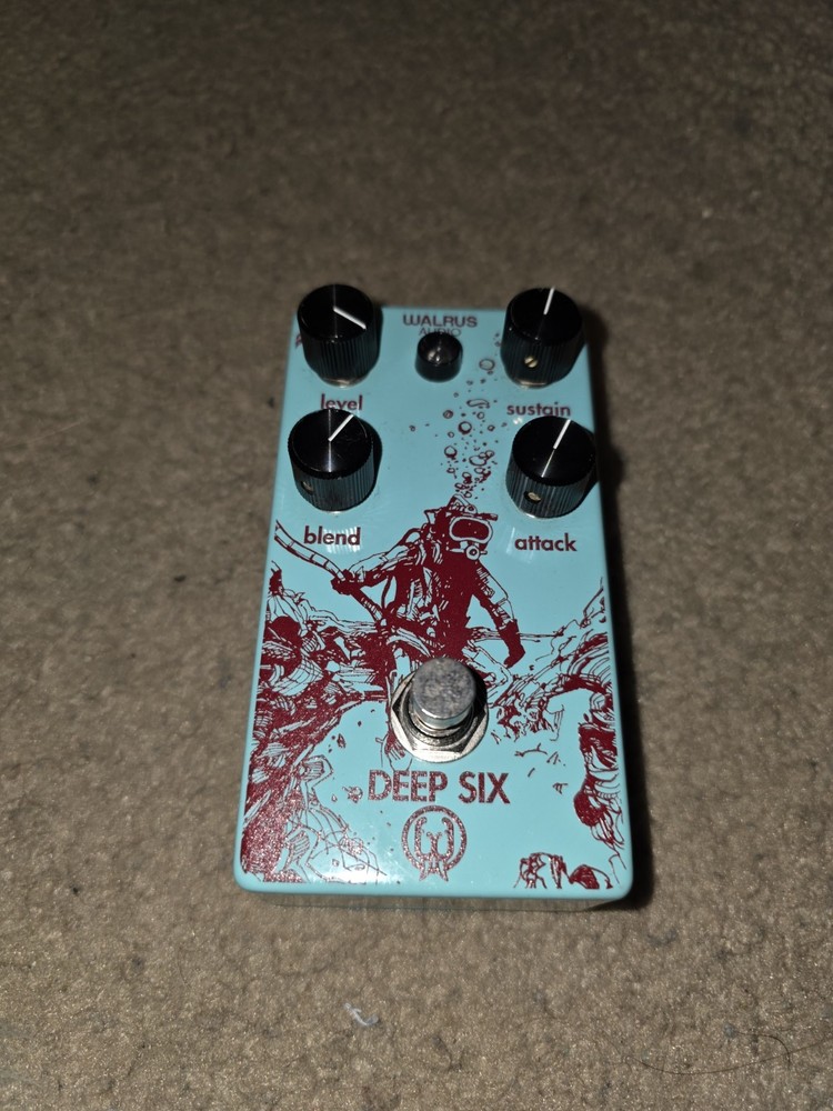Walrus Audio Deep Six V1 Compressor Sustainer Compression Guitar Effect Pedal