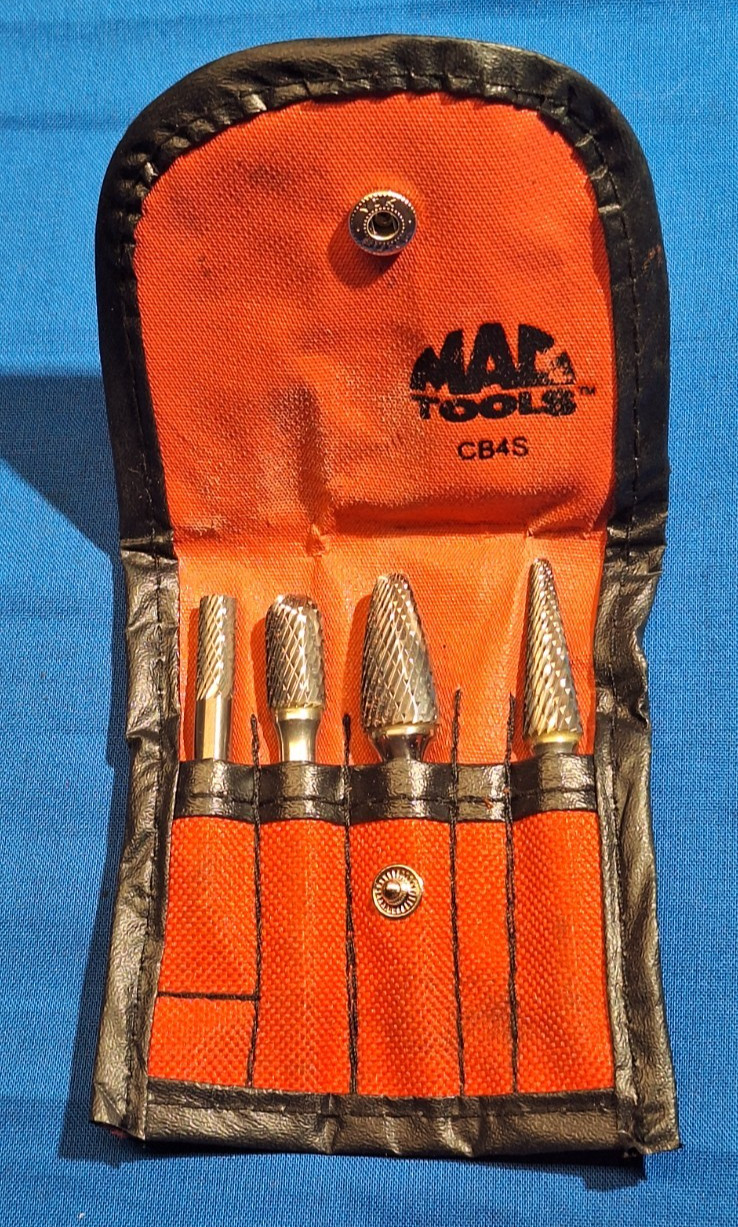 Mac Tools CB45 4 piece carbide burr multi-purpose bit set in pouch