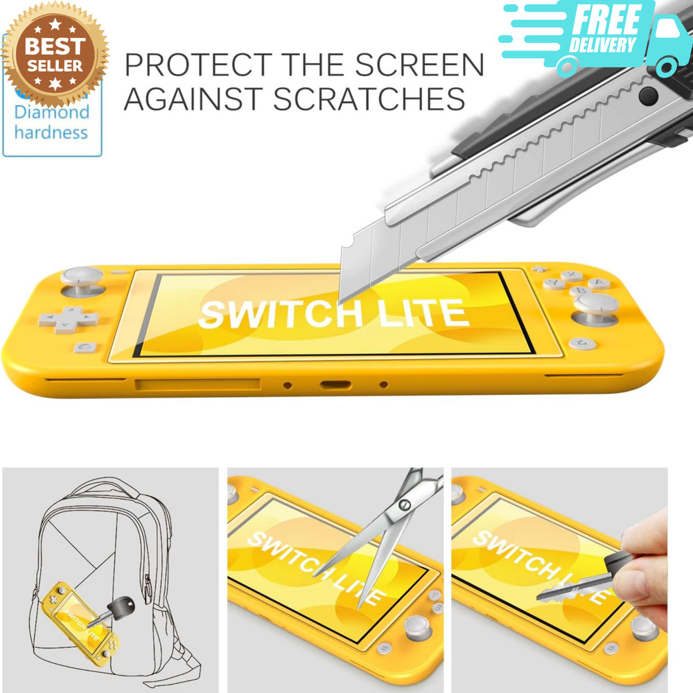 ivoler Screen Protector for Nintendo Switch Lite 2019 HD Clear 4-Pack Bulk