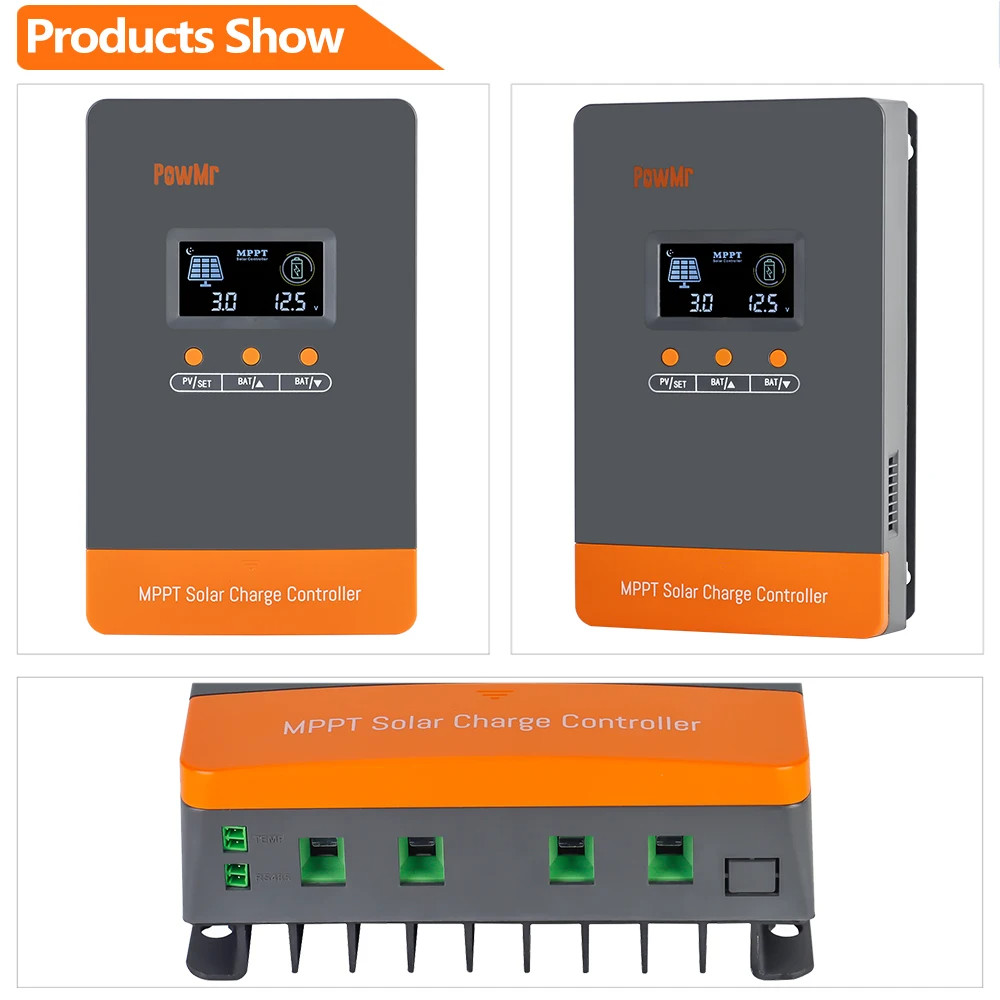 100A MPPT Solar Battery Panel Charge Controller 12V/24V/36V/48V Auto Parallel 12