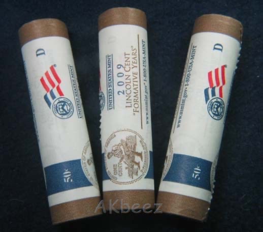 2009-D Formative Lincoln Cent Unsearched Roll of 50 - ERRORS?  LP2  Ships Free