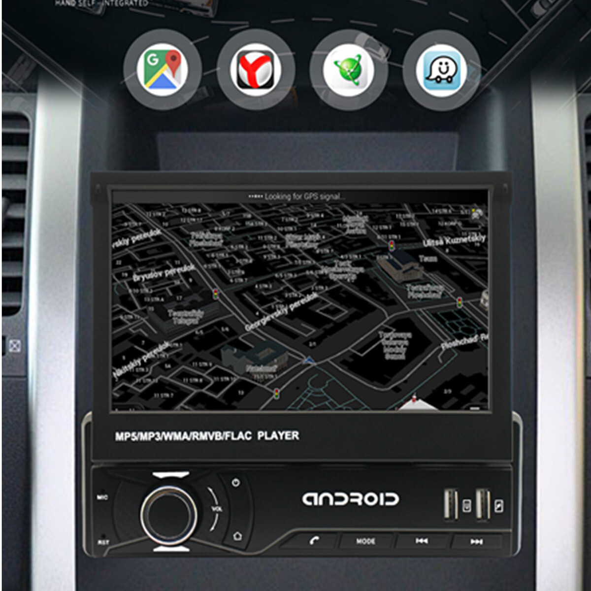 Stereo Car Radio For Carplay GPS Bluetooth Touch Screen Video Player Mirror Link