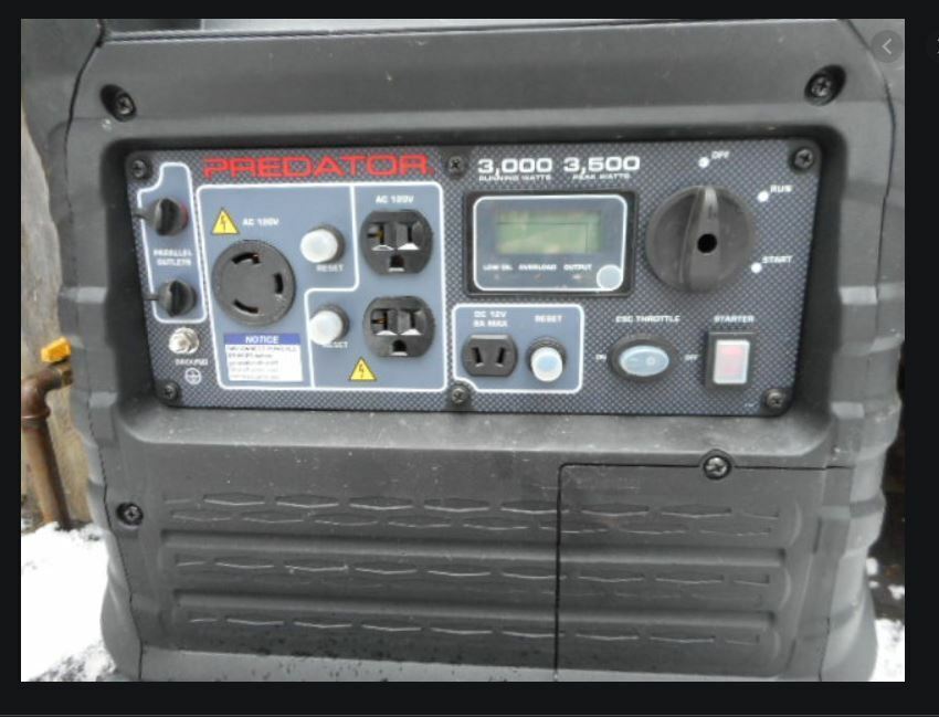 Predator Generator 3500W Knob Switch Run Choke selector - new 3D printed part