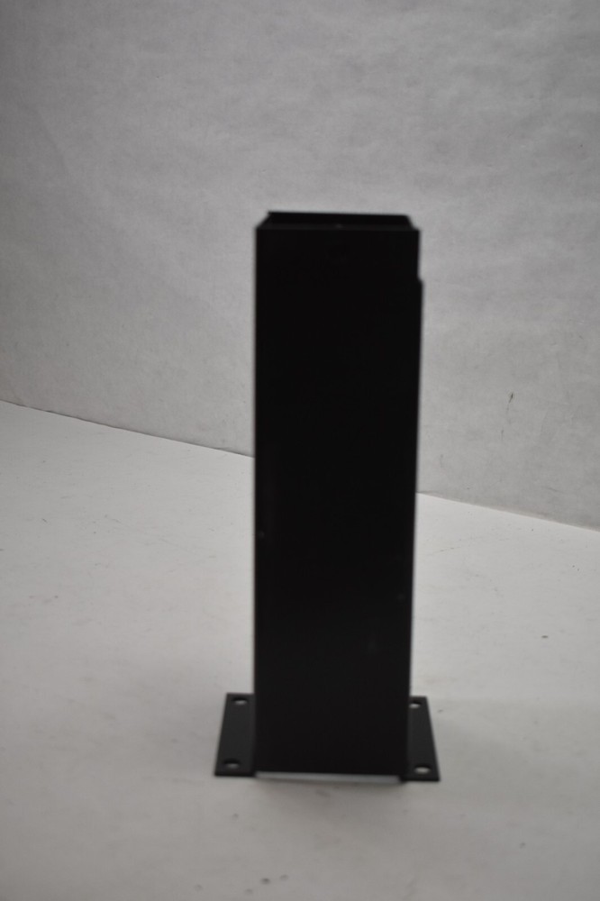 Pneumatic Single Cabinet Console Replacement Leg/Base Black Finish Metal Unit