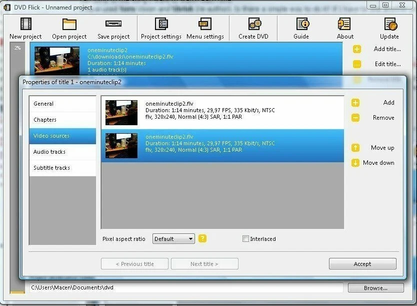DVD Flick Convert Any Video to DVD - AVI, DIVX, FLV, MOV, WMV for Windows