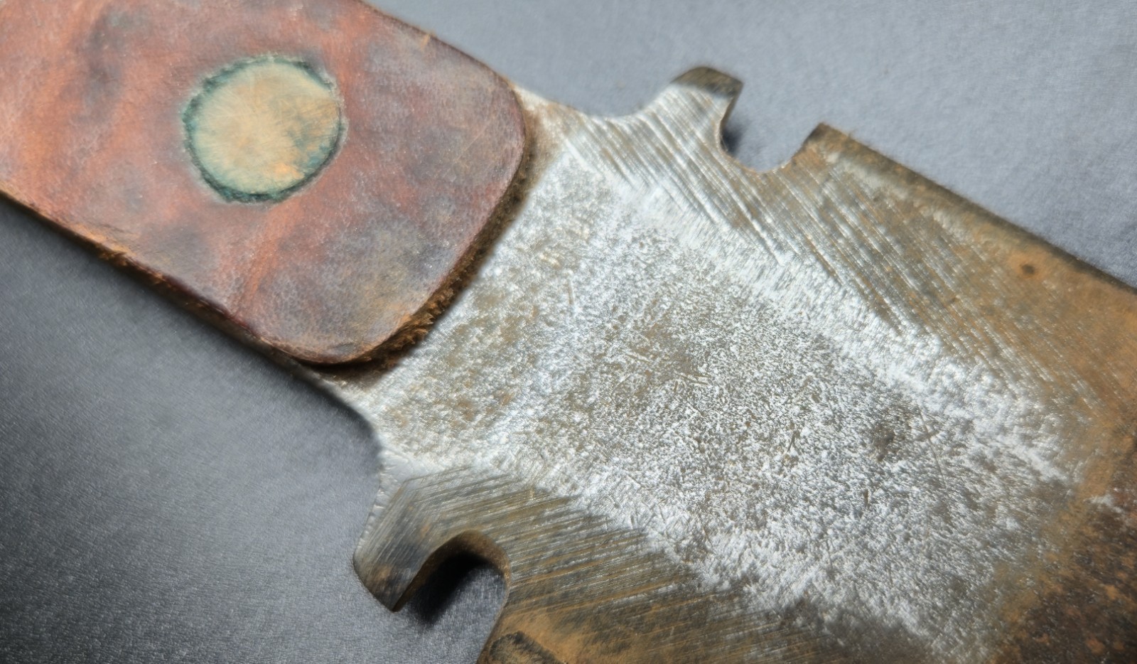 Antique Knife with Leather Sheath WWII Era Vintage Military Collectible