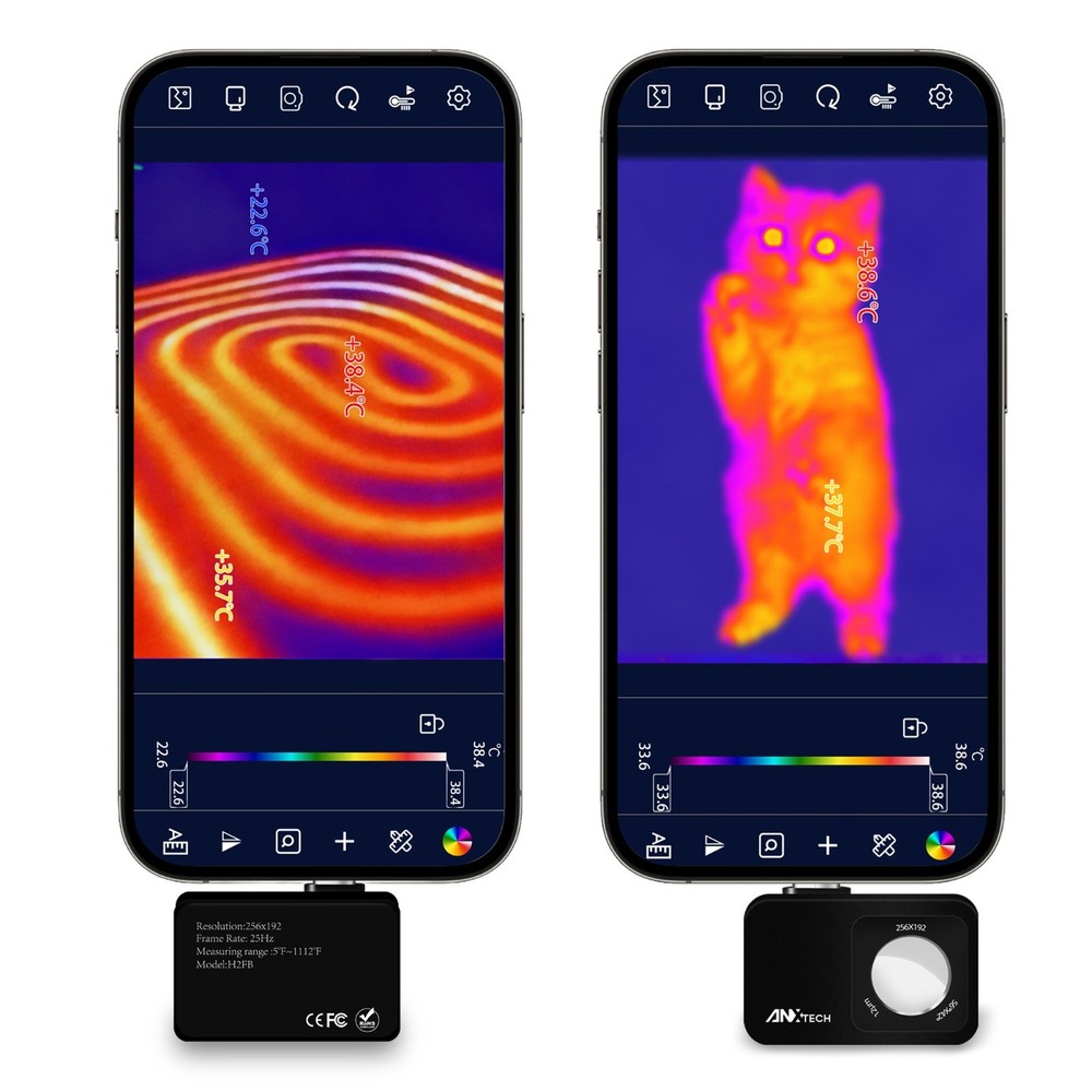 ANXTECH Mini Thermal Camera for Android 512x384 TISR Resolution Infrared Camera