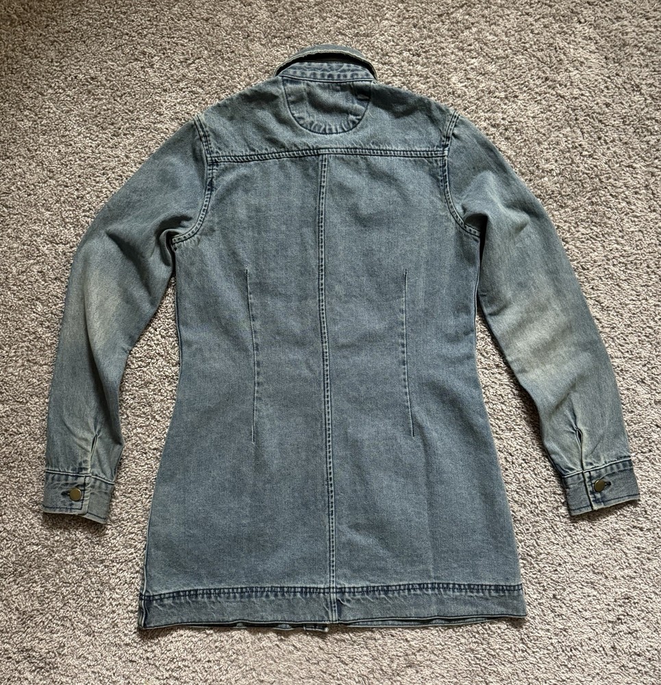 J Peterman Womens Denim Jacket Size S Pockets
