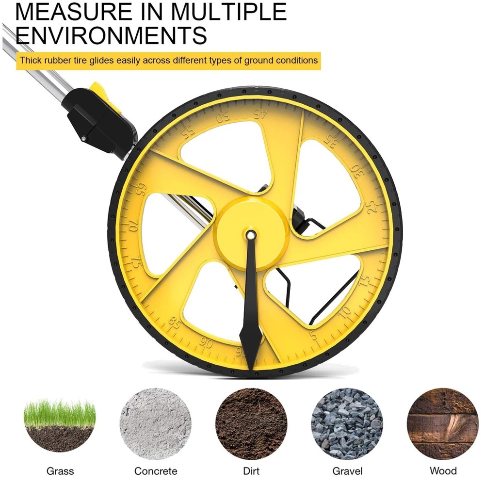 Sturdy Construction Measuring Wheel for All Environments