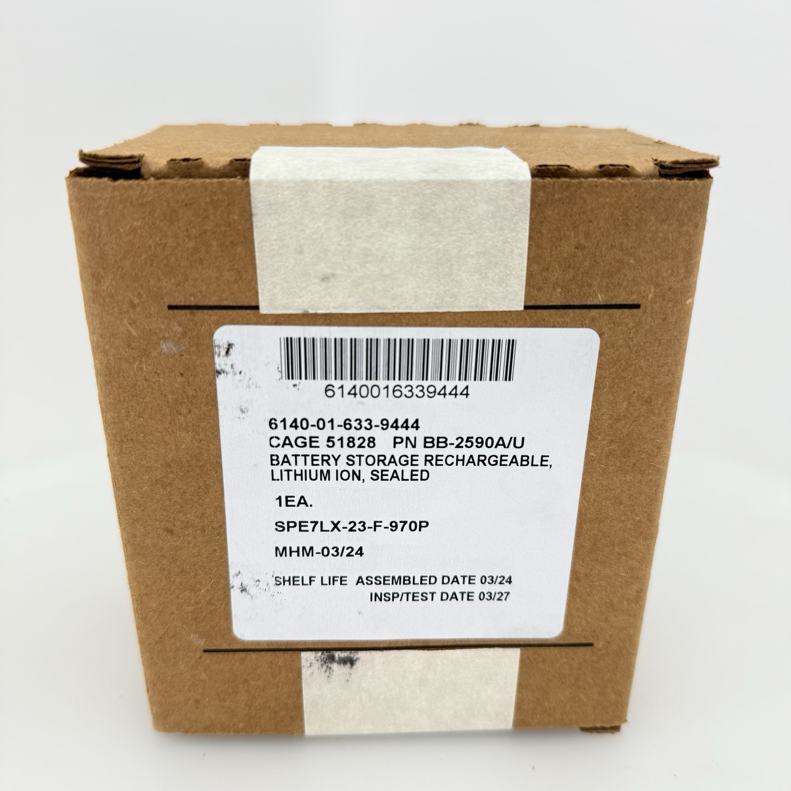 Bren-Tronics BB-2590A/U 7.5 Ah, Rechargeable Lithium-Ion Battery, 251 Wh