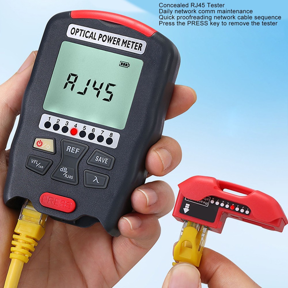 Optical Fiber Power Meter Network Optic Tester Communication Engineering Spares