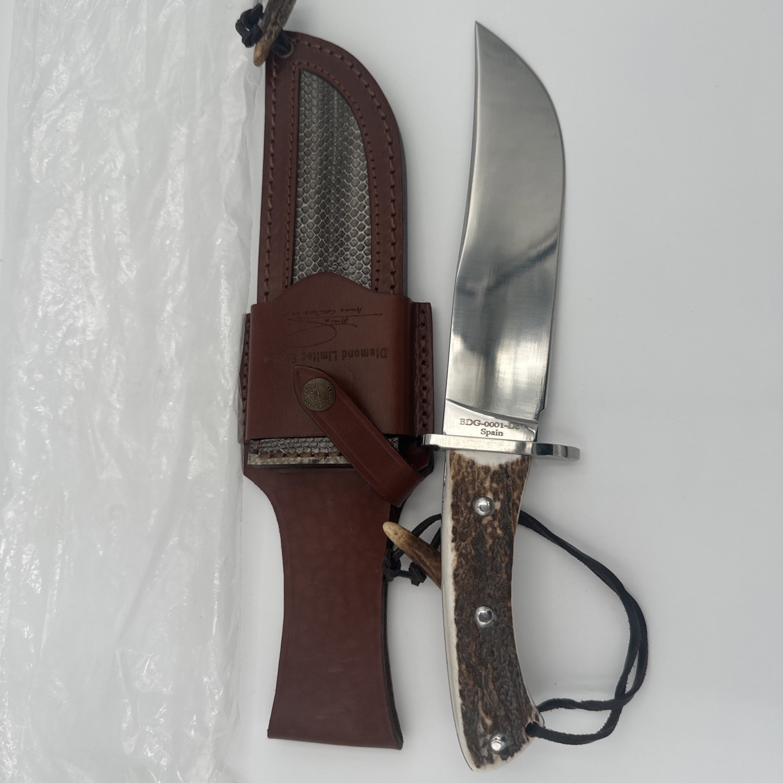 Bulldog Brand Bowie Stag Knife Limited Edition Handmade New