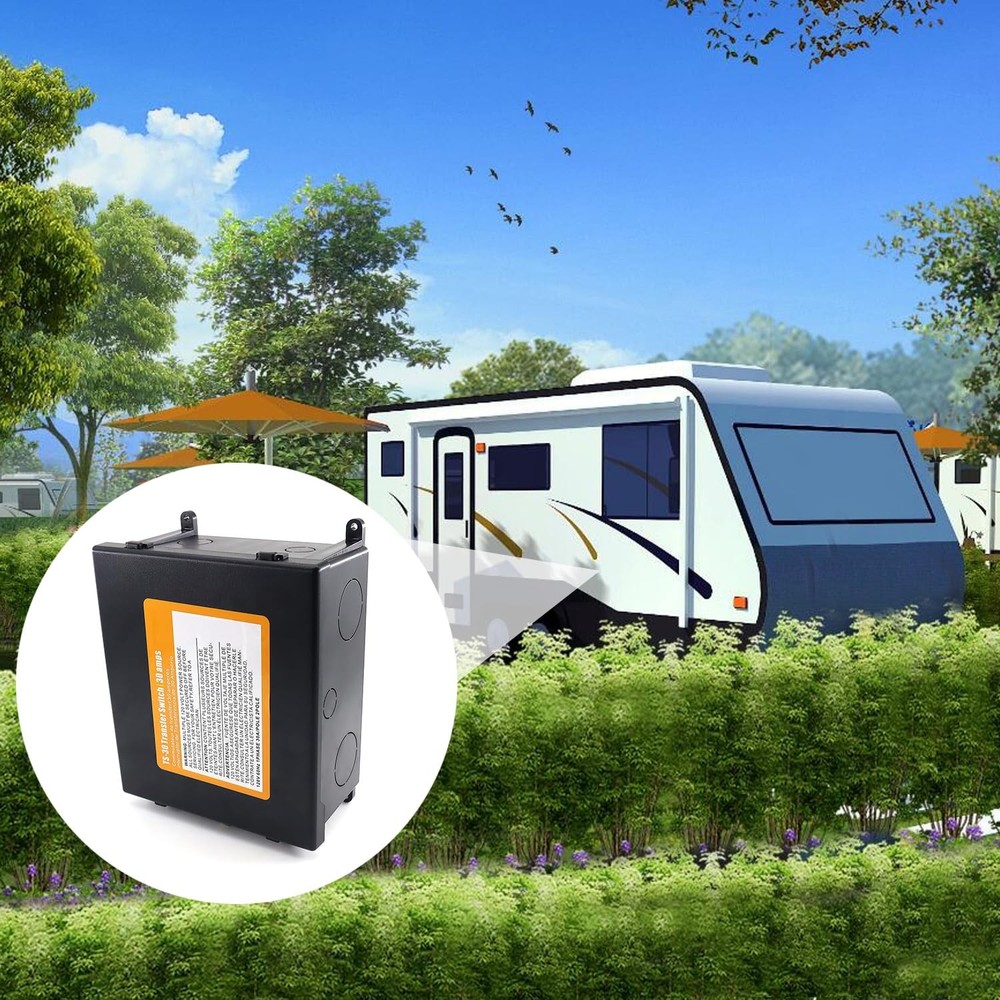 30 Amp Transfer Switch Automatic for RV, Travel Trailer and...