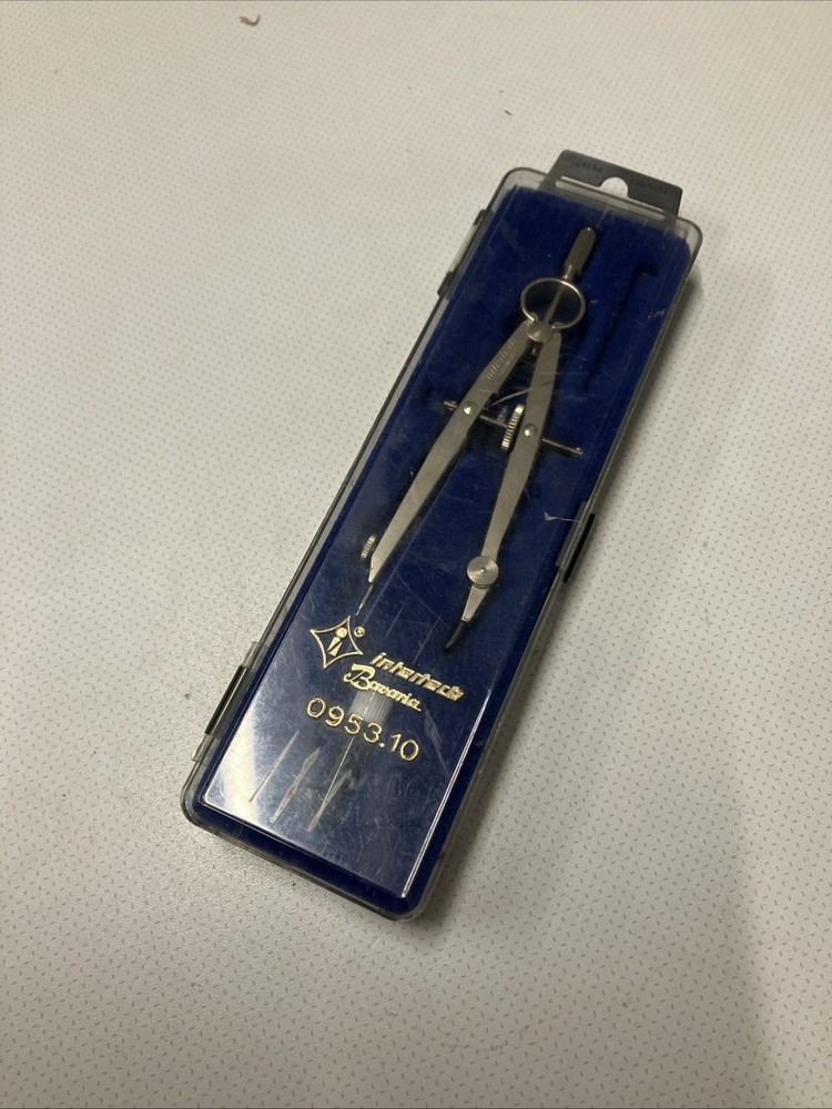 Vintage Intertech Bavaria Germany Compass In Case