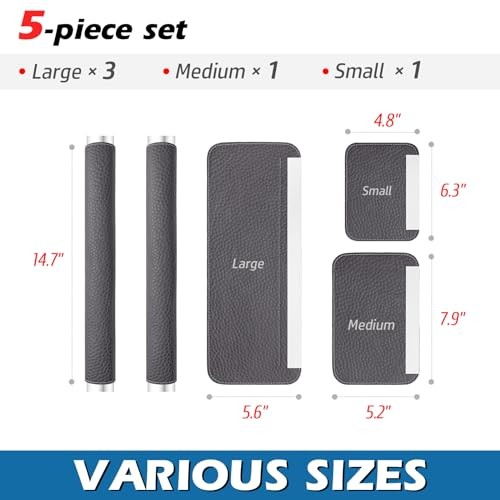 Refrigerator Handle Covers PCS, Adjustable Appliance Handle 5 Charcoal Black