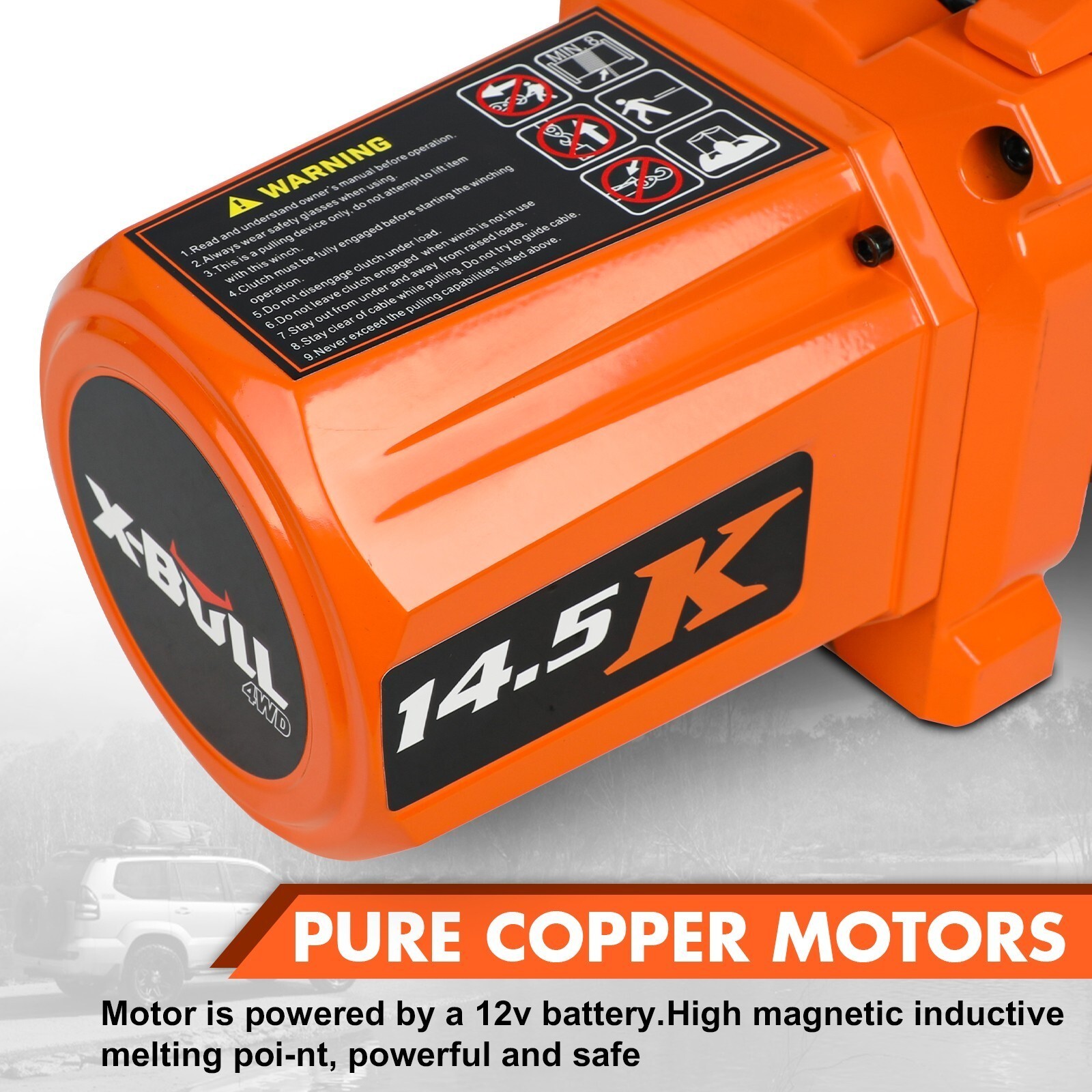 X-BULL Electric Winch 14500LBS 13000LBS 12000LBS 10000LB Winch 4WD Trailer Jeep