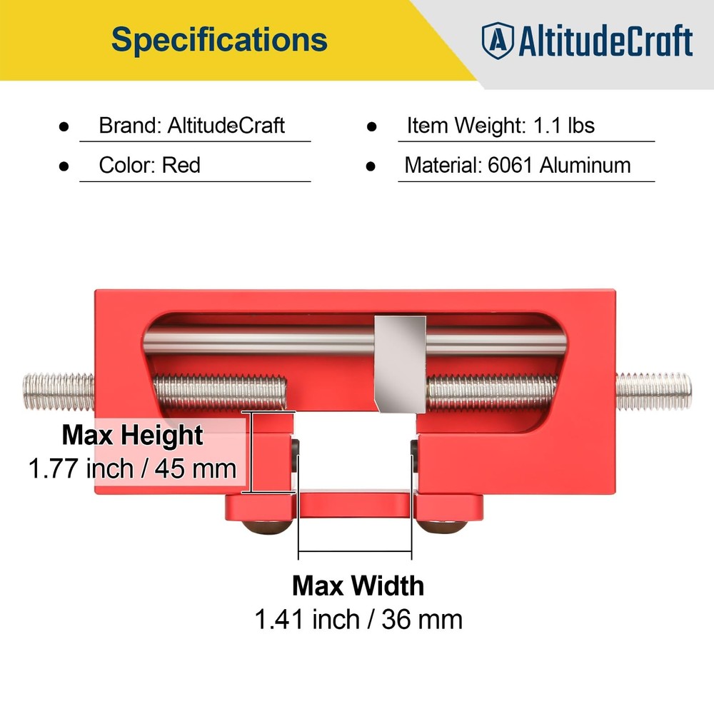 AltitudeCraft Sight Pusher Tool, Precision Front and Rear Red