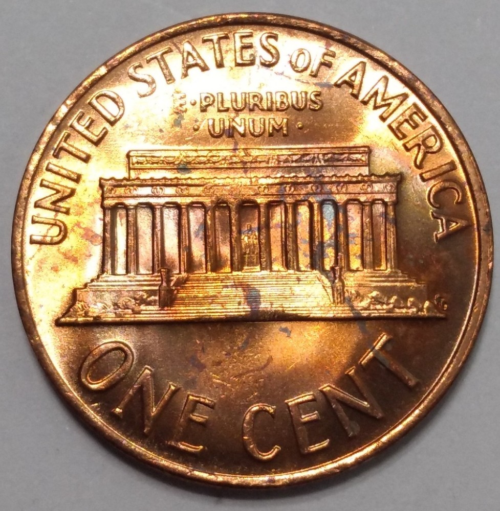 1968 Flashy Mint State Lincoln Cent ~ Toned ~ RB