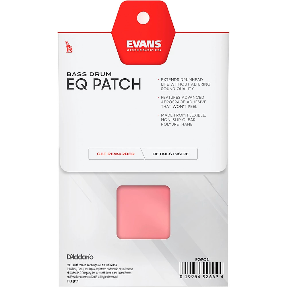 Evans EQ Bass Drum Patch Clear