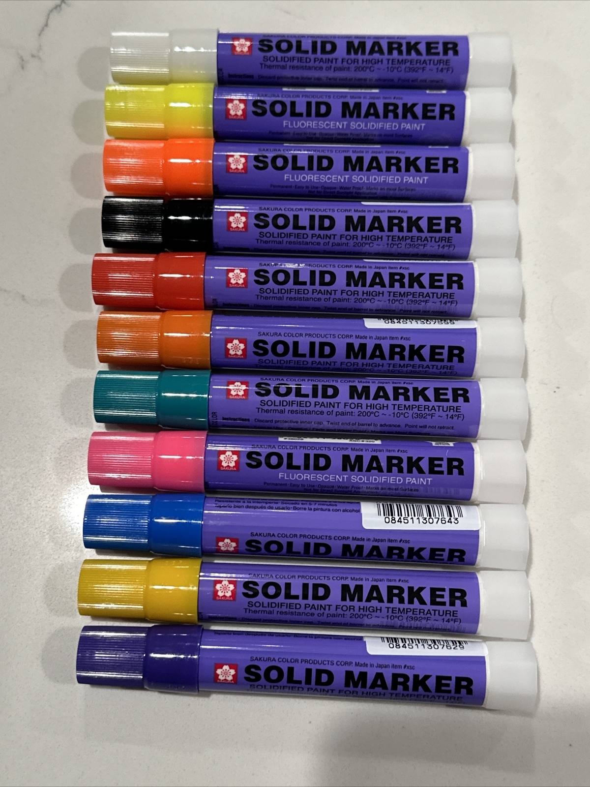 Sakura Solid Paint Markers Set Of All 11 Colors XSC( STREAKS, GREASE PENS)