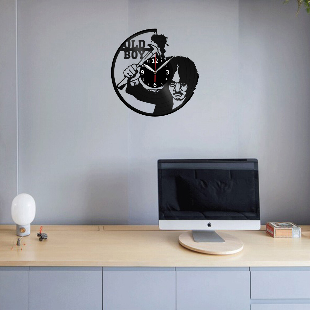 Oldboy Vinyl Record Wall Clock Decor Handmade 4755